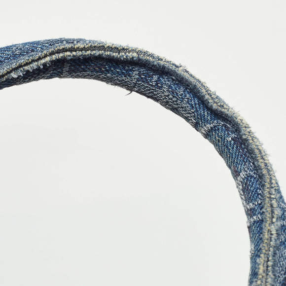 Dior Blue Oblique Denim Large Book Tote - Picture 7 of 9